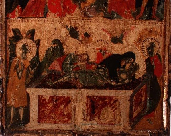 Die Kreuzabnahme Christi (untere Hälfte) von Italian School
