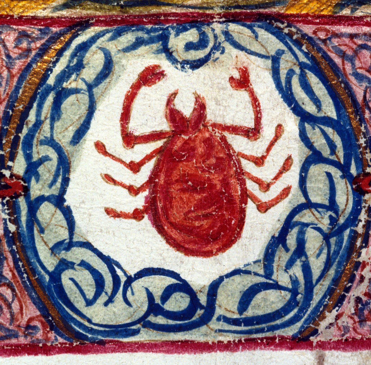 Zeichen des Krebses. Italienisches Horoskop, Mitte des 15. Jahrhunderts von Italian School