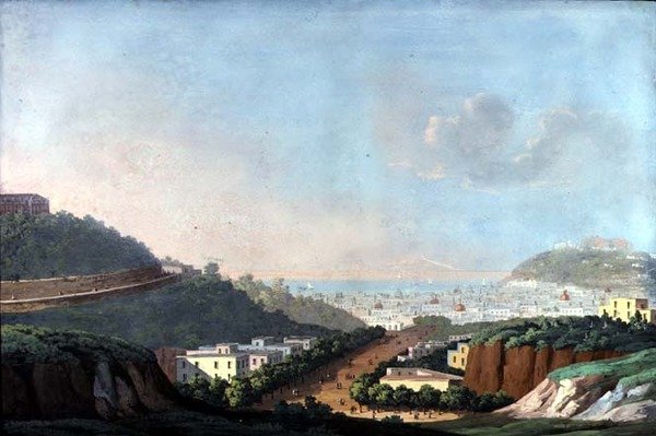 Blick auf Neapel von Capodimonte und den Golf von Pozzuoli von Italian School