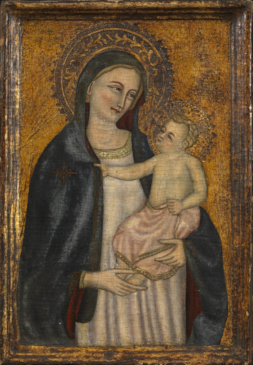 Jungfrau und Kind, Fälschung eines Werkes von ca. 1450 von Italian School