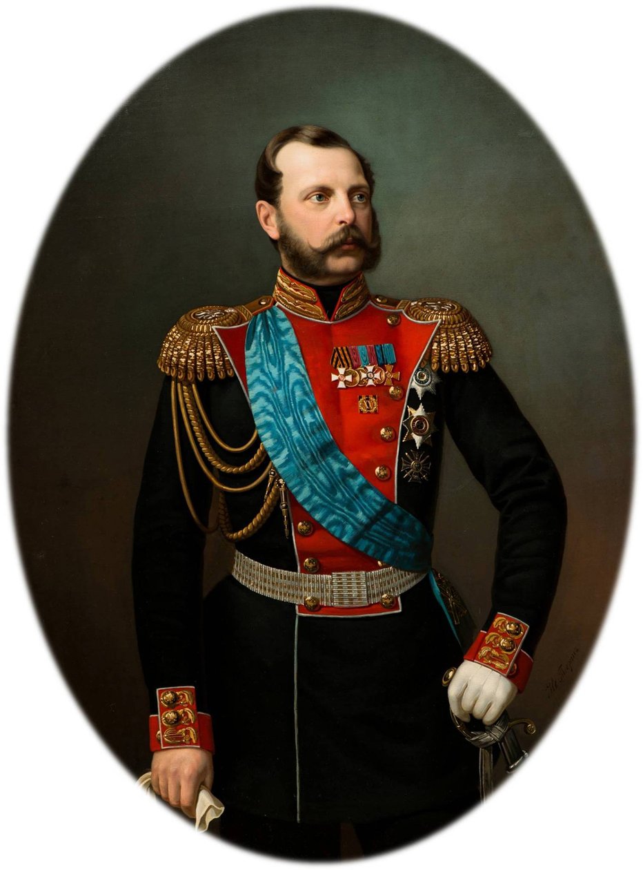 Porträt von Kaiser Alexander II 1818-1881, 1860er Jahre von Ivan Alexeevich Tyurin