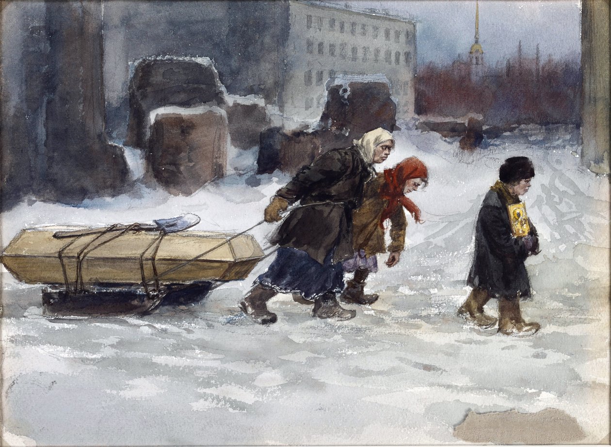 Beerdigung eines Arbeiters, der kein Kommunist war von Vladimirov, Ivan Alexeyevich (1869-1947) von Ivan Alexeyevich Vladimirov