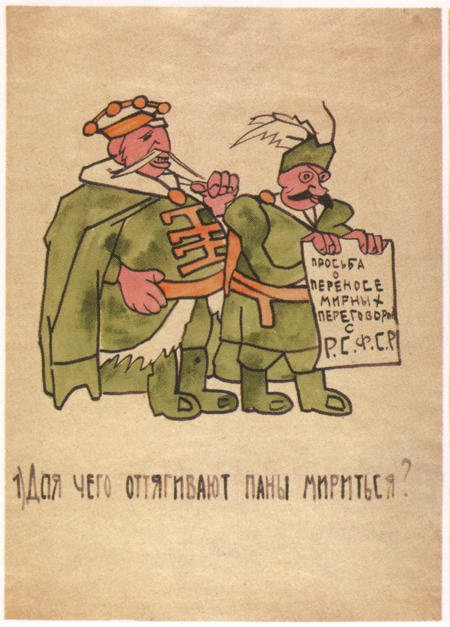 Warum ziehen sich die polnischen Adligen mit den Friedensgesprächen hin, 1920 von Ivan Andreevich Malyutin