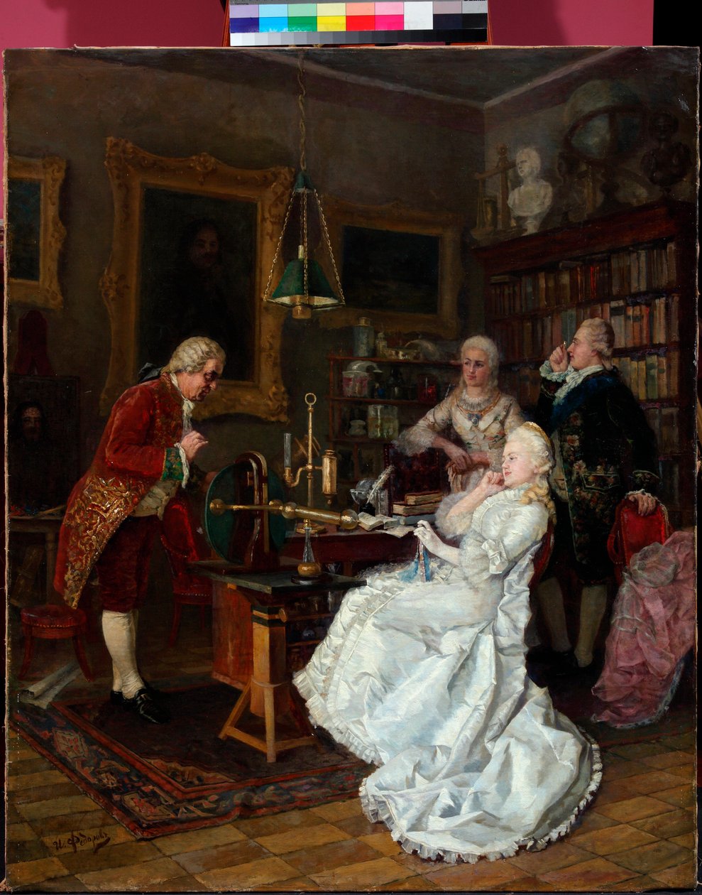 Kaiserin Katharina II. von Russland besucht Mikhail Lomonossov von Ivan Feodorov