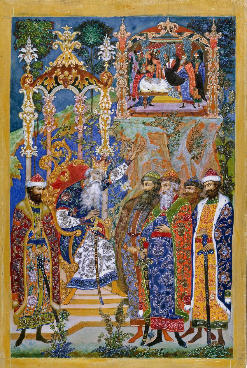 Illustration zu Die Geschichte von Igors Feldzug von Ivan Ivanovich Golikov