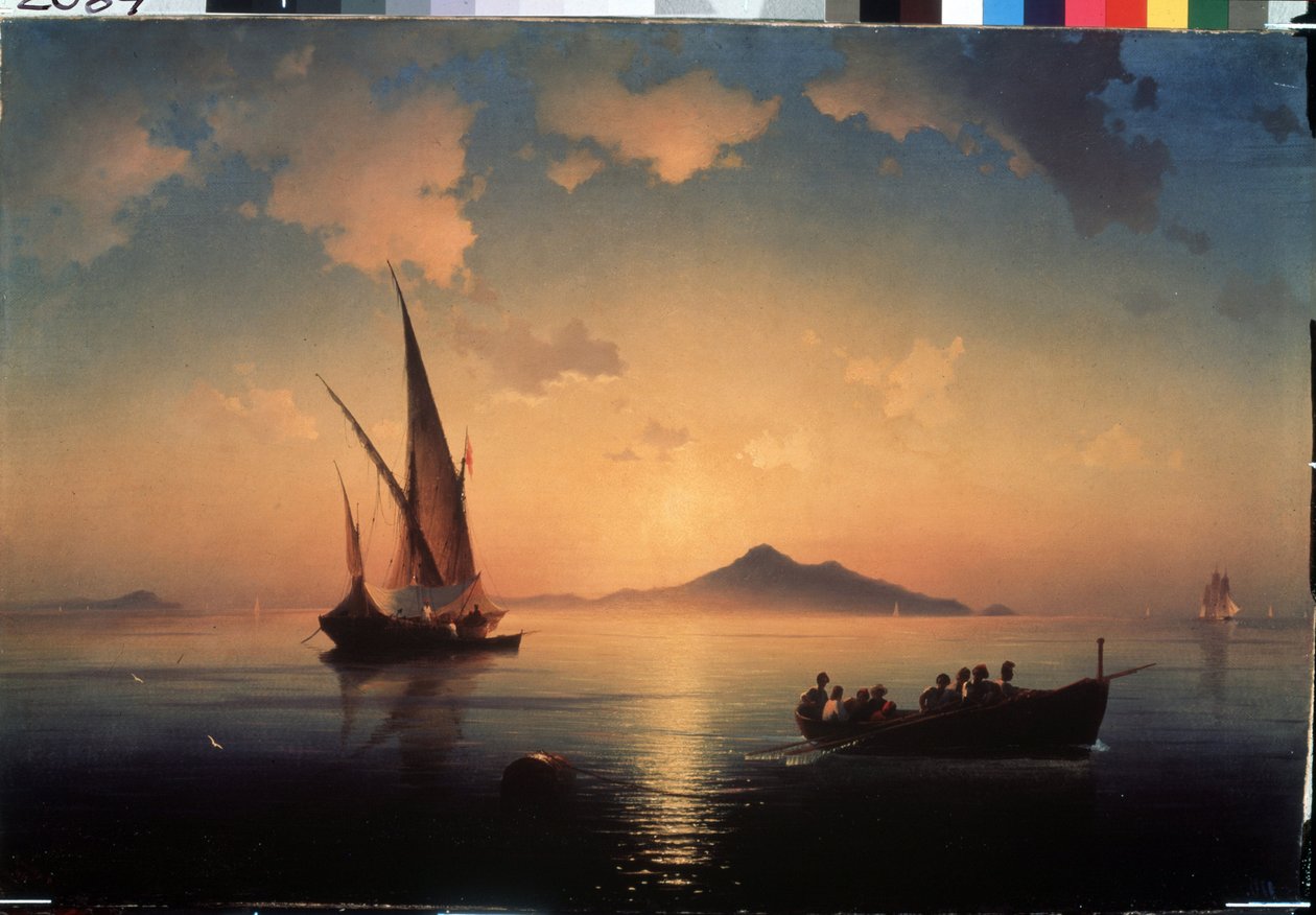 Die Bucht von Neapel von Ivan Konstantinovich Aivazosky
