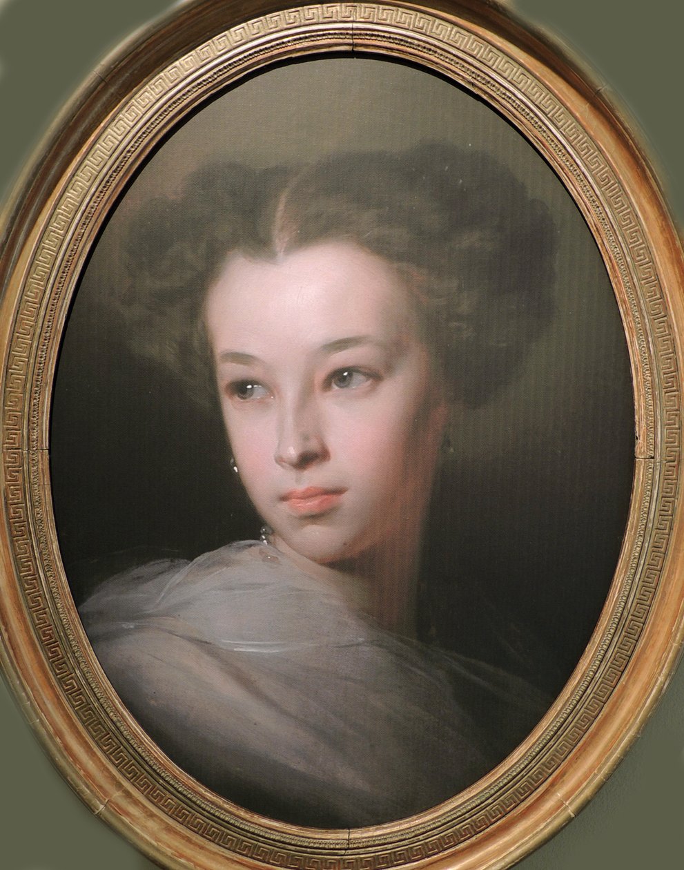 Porträt von Natalia Alexandrovna Pushkina, Gräfin von Merenberg 1836-1913, Tochter des Dichters, 1849 von Ivan Kosmich Makarov