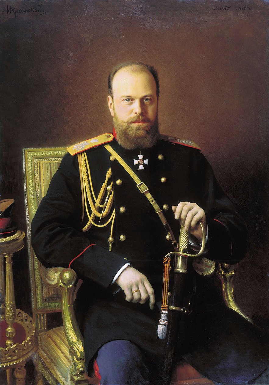 Porträt des Kaisers Alexander III., 1886 von Ivan Kramskoy