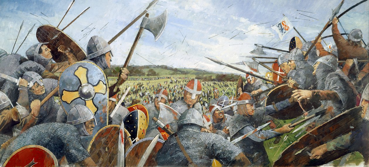 Schlacht von Hastings, 1066, ca. 1990-2010 von Ivan Lapper