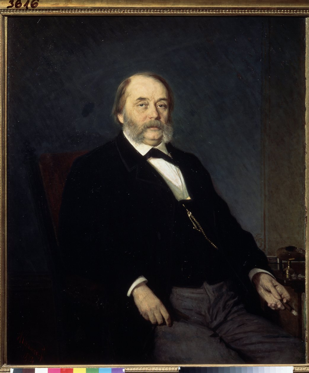 Porträt des Schriftstellers Iwan Gontscharow (1812-1891) von Ivan Nikolaevich Kramskoy