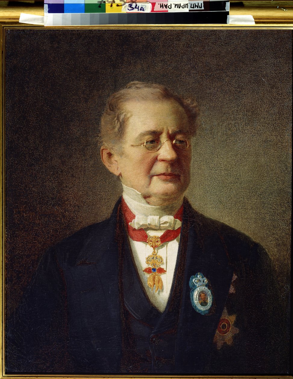 Porträt des Kanzlers Prinz Alexander Mikhailovich Gorchakov von Ivan Petrovich Keler Viliandi