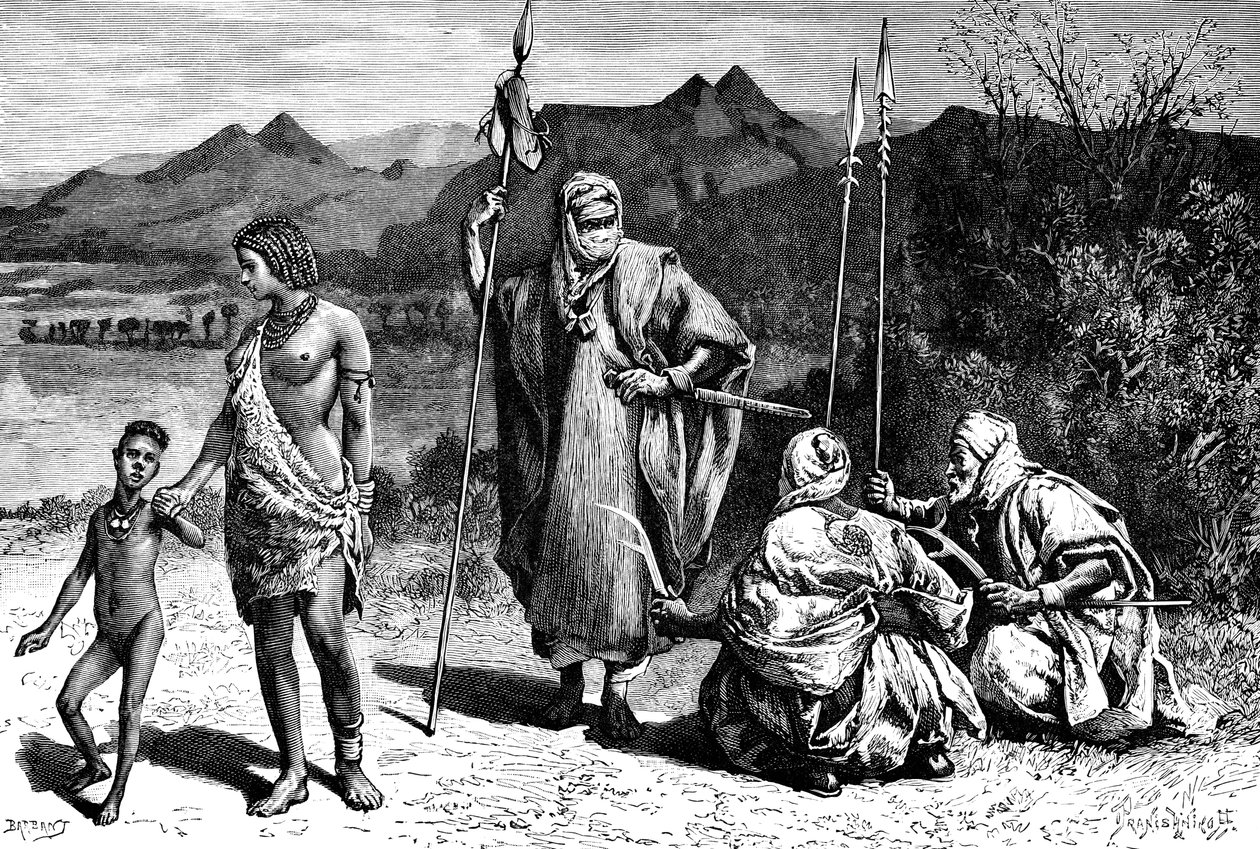 Eine Gruppe von Tibbus, Nordafrika, 1895 von Ivan Pranishnikoff