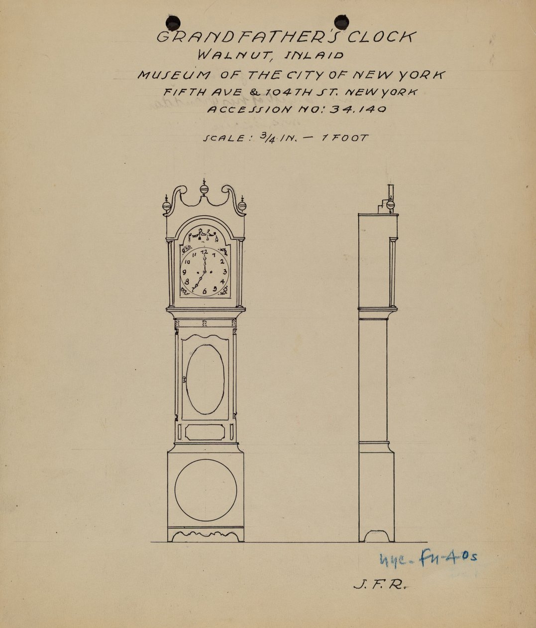 Großvateruhr von J.F. Rust