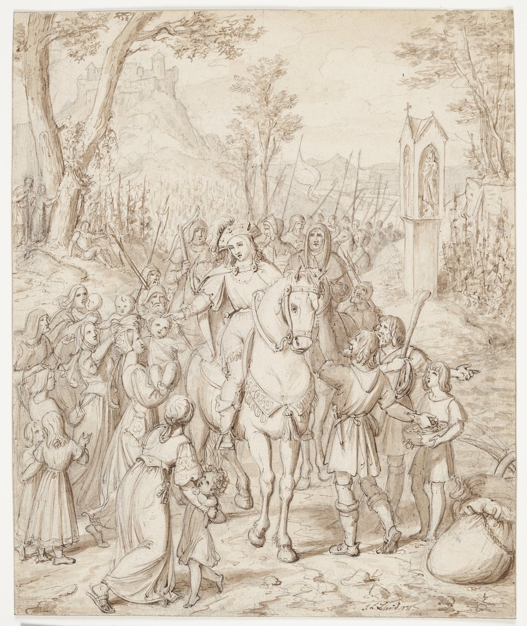 Waldemar der Große auf der Reise zum Treffen mit Fr. Barbarossa von J.L. Lund