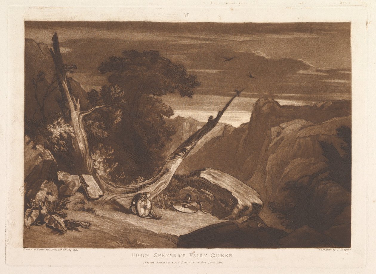 Aus Spensers Fairy Queen Liber Studiorum, Teil VII, Platte 36 von Joseph Mallord William Turner