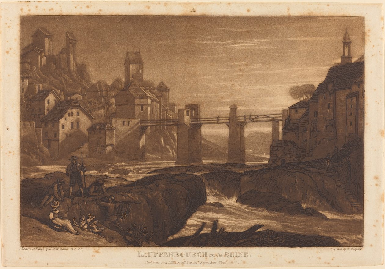 Lauffenbourgh am Rhein von Joseph Mallord William Turner