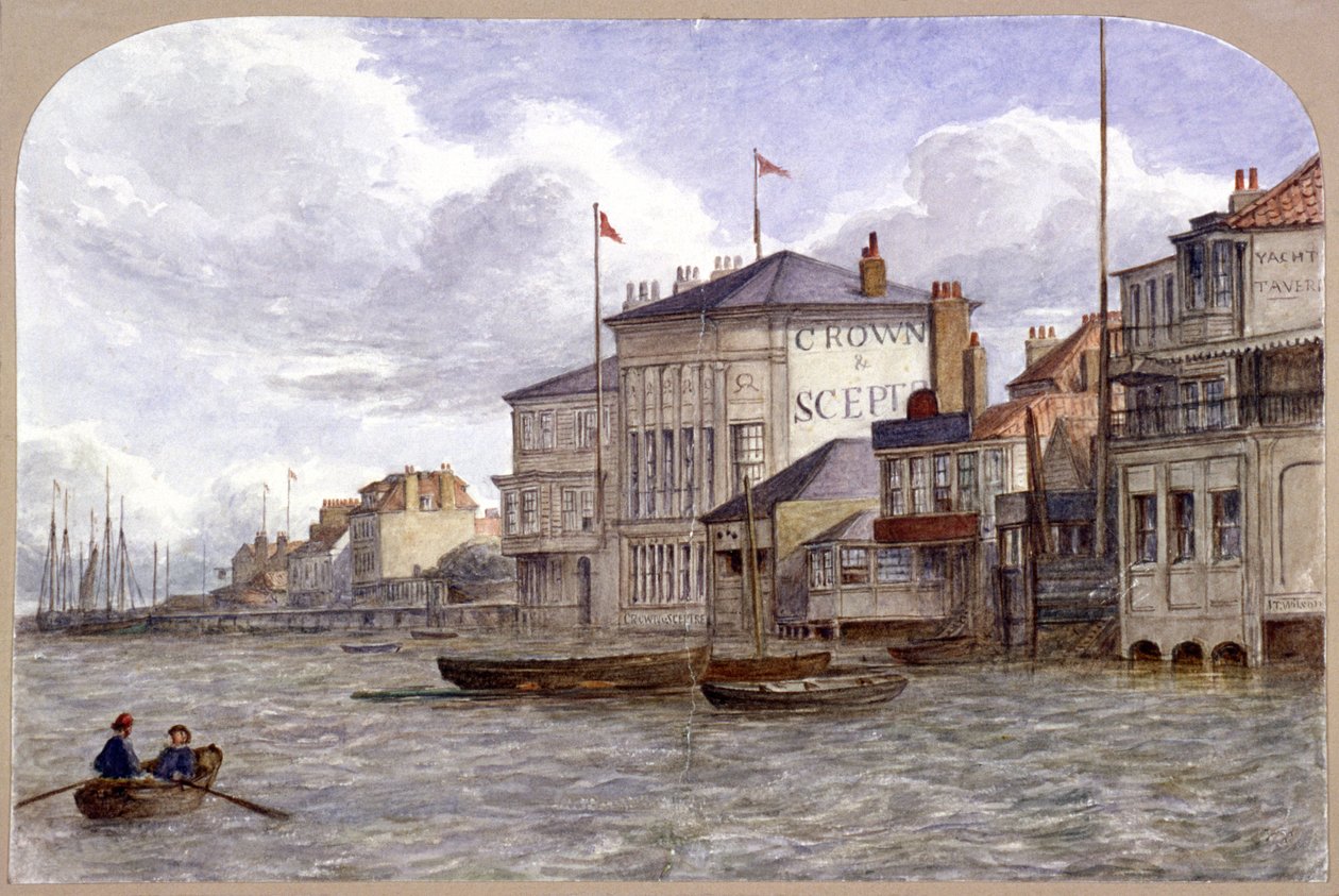 Ansicht des Crown And Sceptre Inn, Greenwich, London von JT Wilson