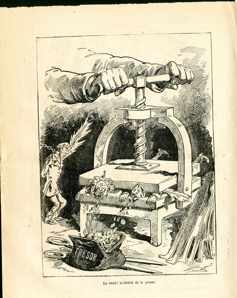 Le Triboulet, Satirique en N & B von J. (1847 1892) Blass
