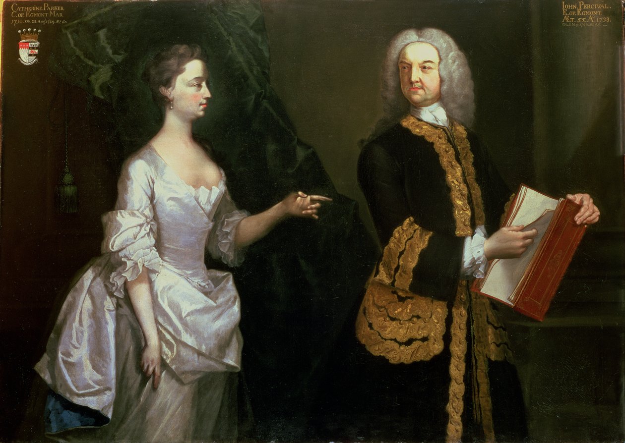 Porträt von Sir John Perceval, 1. Earl of Egmont von J. Aberry