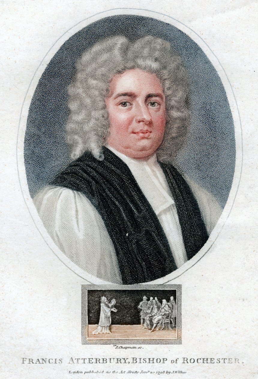 Francis Atterbury, englischer Schriftsteller, Politiker und Bischof, 1798 von J. Chapman