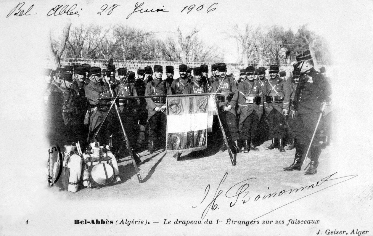 1. Regiment der Französischen Fremdenlegion, Sidi Bel Abbes, Algerien, 1906 von J. Geiser