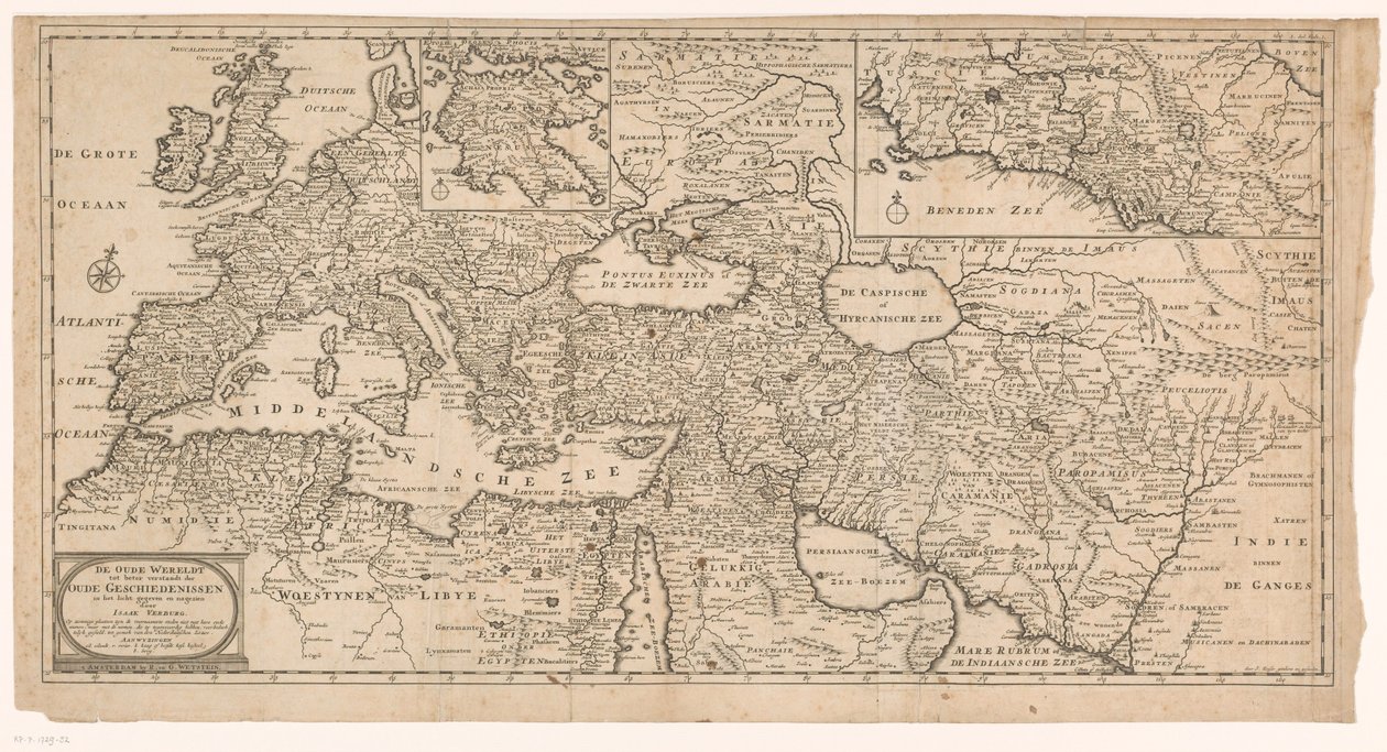 Karte der alten Welt von J. Keiser