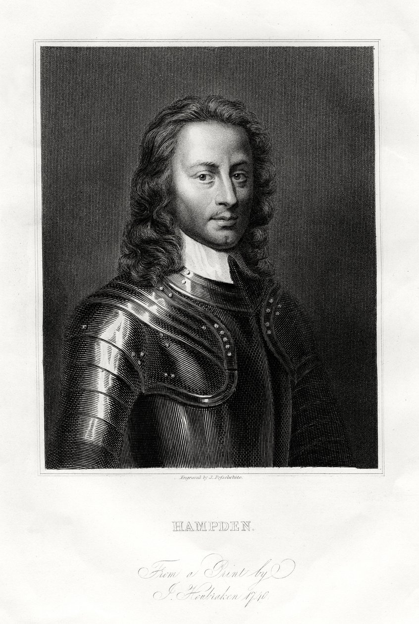 John Hampden Esquire, 19. Jahrhundert von J. Posselwhite