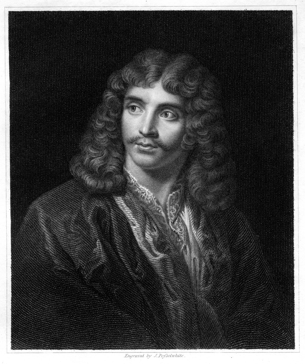 Molière, französischer Theaterautor, Regisseur und Schauspieler, 1833 von J. Posselwhite