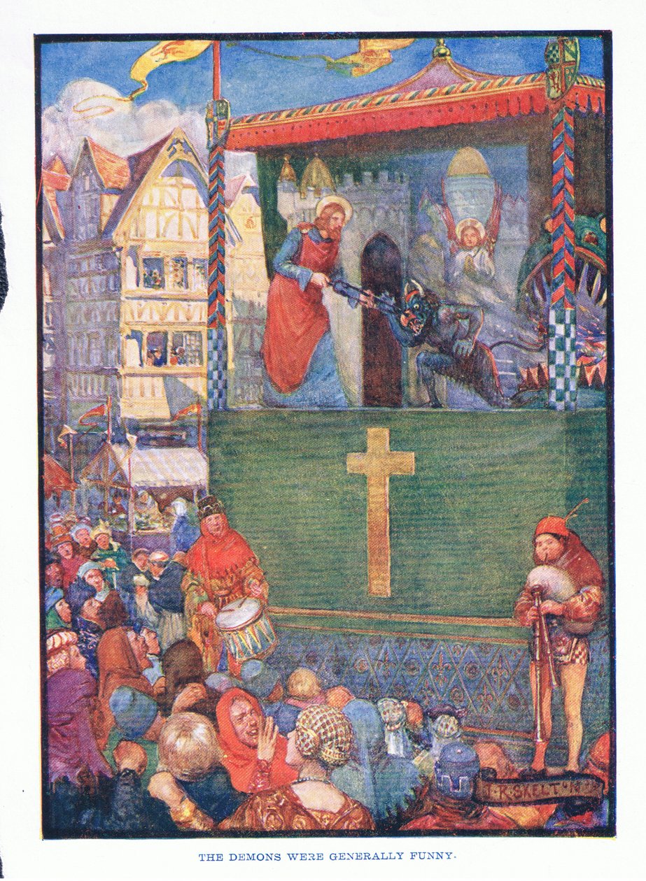 Die Dämonen waren meist lustig, aus Englische Literatur, veröffentlicht von T C & EC Jack, ca. 1920 von J. R. Skelton