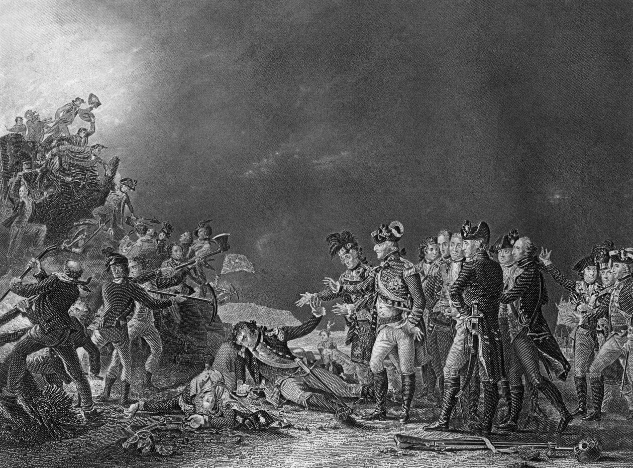 Der Ausfall der Garnison von Gibraltar, 27. November 1781 von J. Rogers