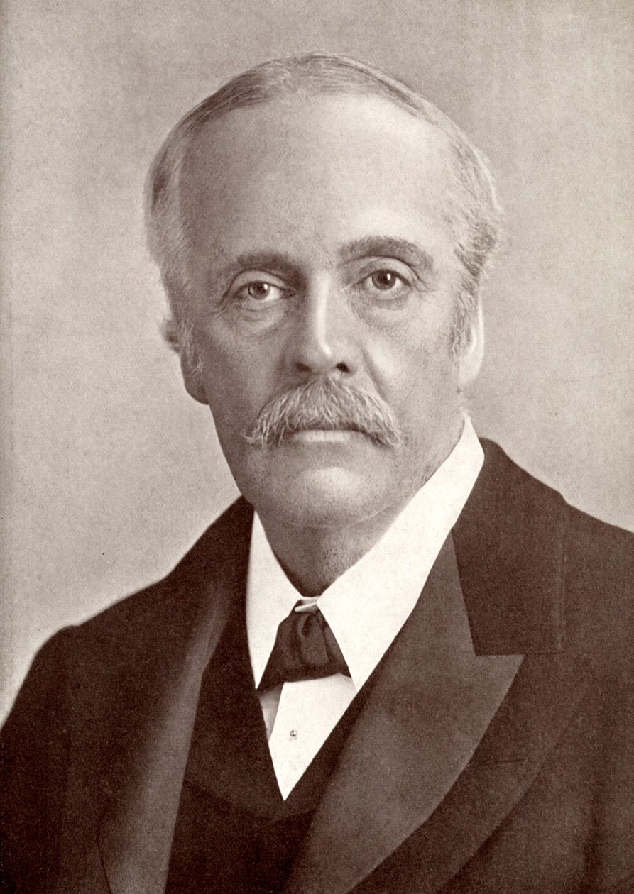 Arthur James Balfour, 1. Earl of Balfour, britischer Staatsmann und Premierminister, 1912 von J Russell and Sons