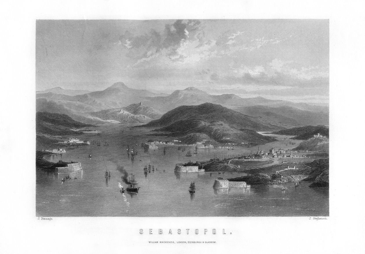 Sewastopol, eine Hafenstadt in der Ukraine, 1893 von J. Stephenson
