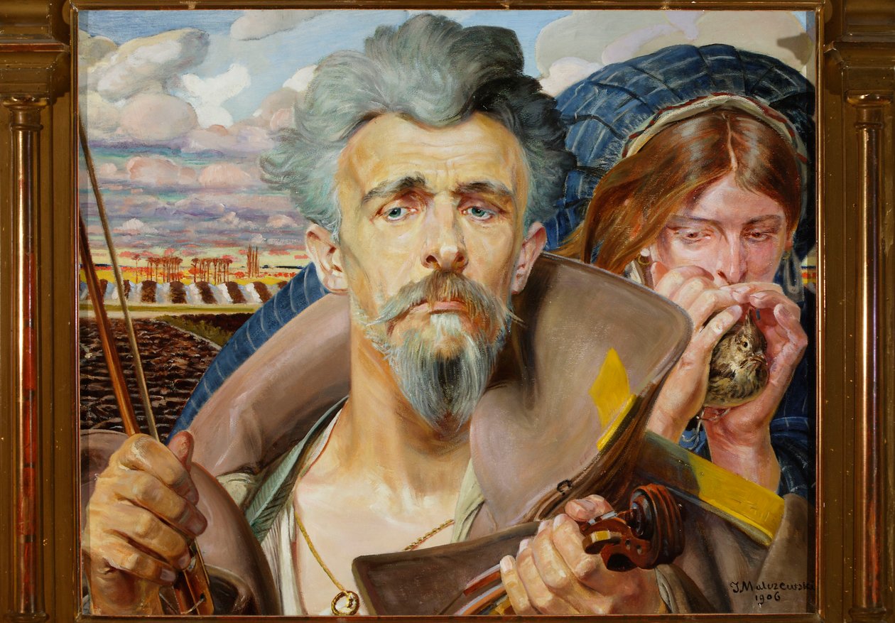 Musik - Mittelteil des Triptychons von Jacek Malczewski