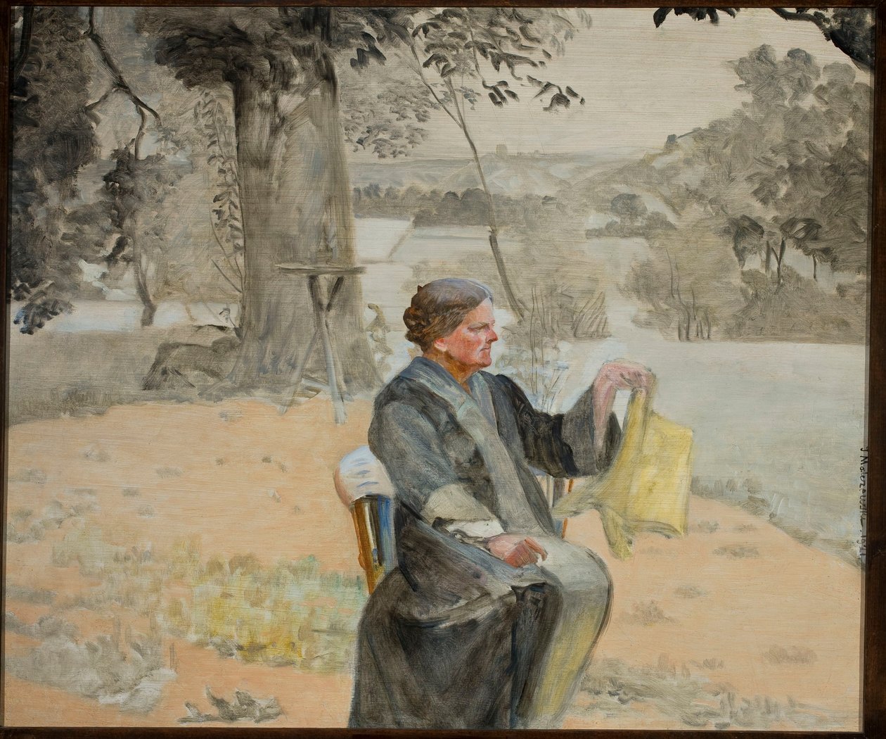 Porträt der Schwester Helena im Garten von Jacek Malczewski