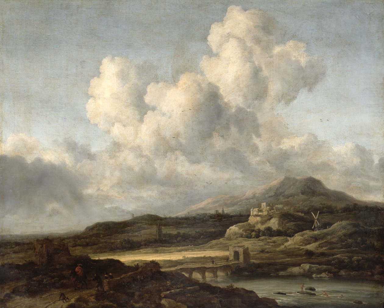 Sonnige Landschaft von Jacob van Ruisdael