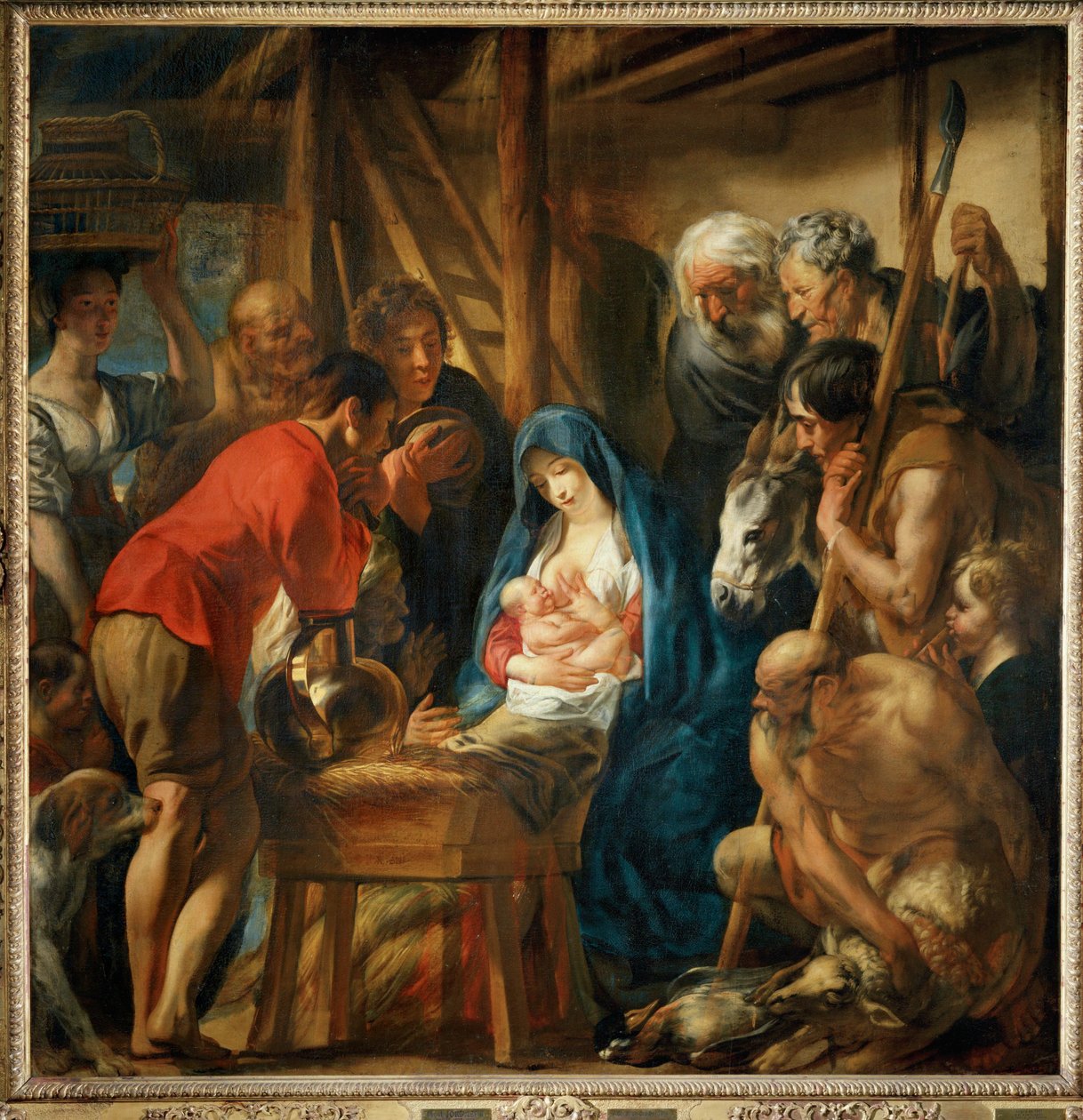Die Anbetung der Hirten von Jacob (studio of) Jordaens