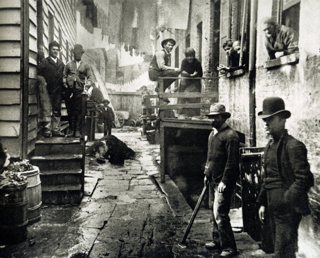 Ansicht von Little Italy, Mulberry Street, New York, USA, um 1890 von Jacob August Riis