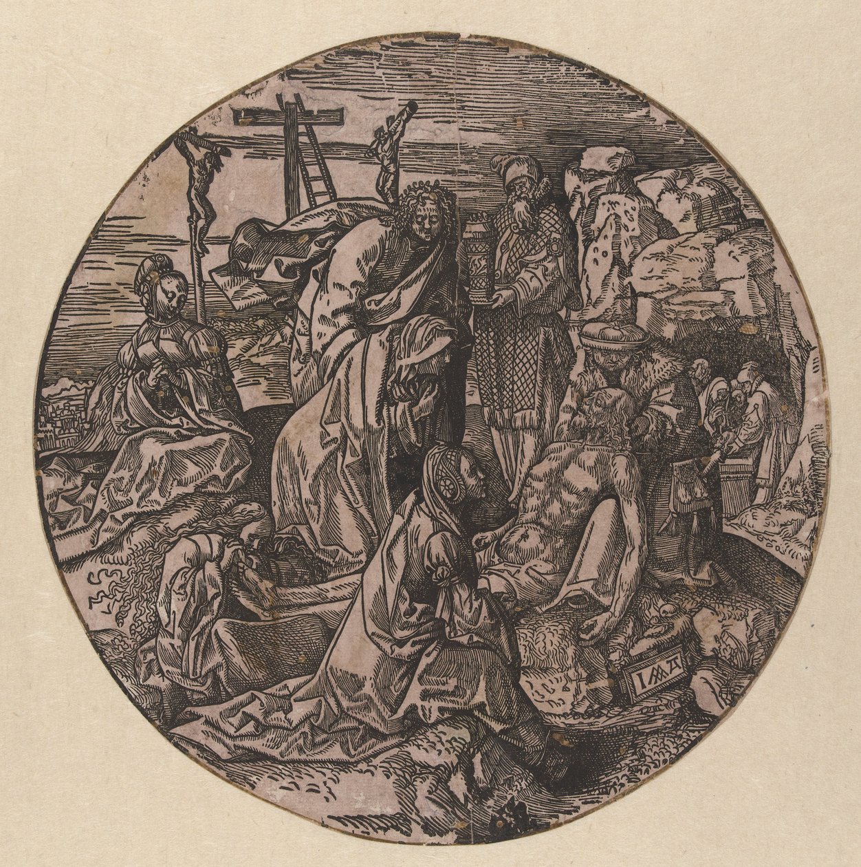 Beweinung und Grablegung Christi von Jacob Cornelisz van Oostsanen