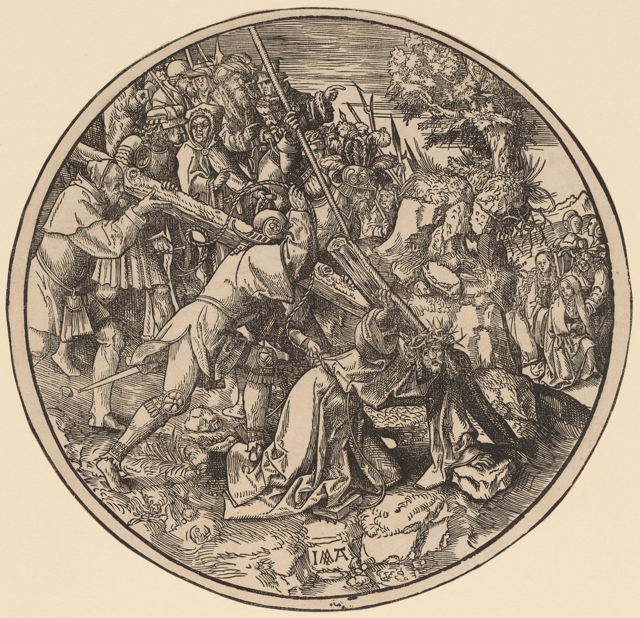 Christus trägt das Kreuz von Jacob Cornelisz van Oostsanen