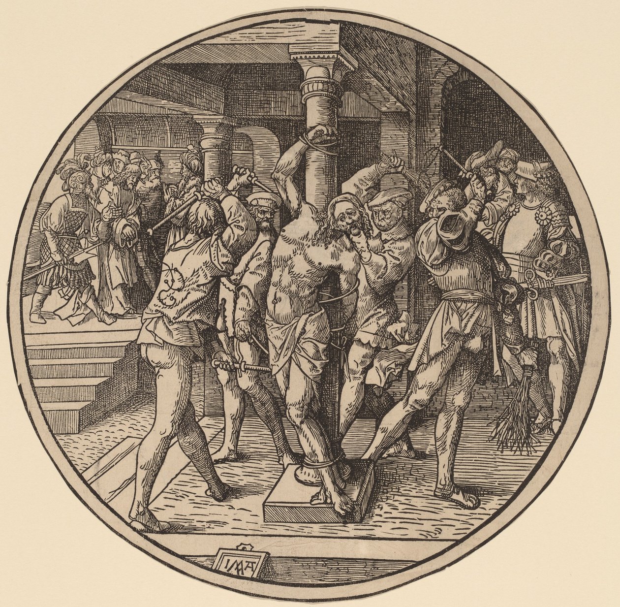 Die Geißelung Christi und Christus vor Pilatus von Jacob Cornelisz van Oostsanen