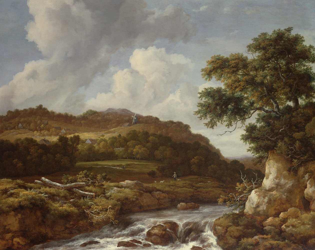 Gebirgslandschaft mit einem Wildbach von Jacob van Ruisdael