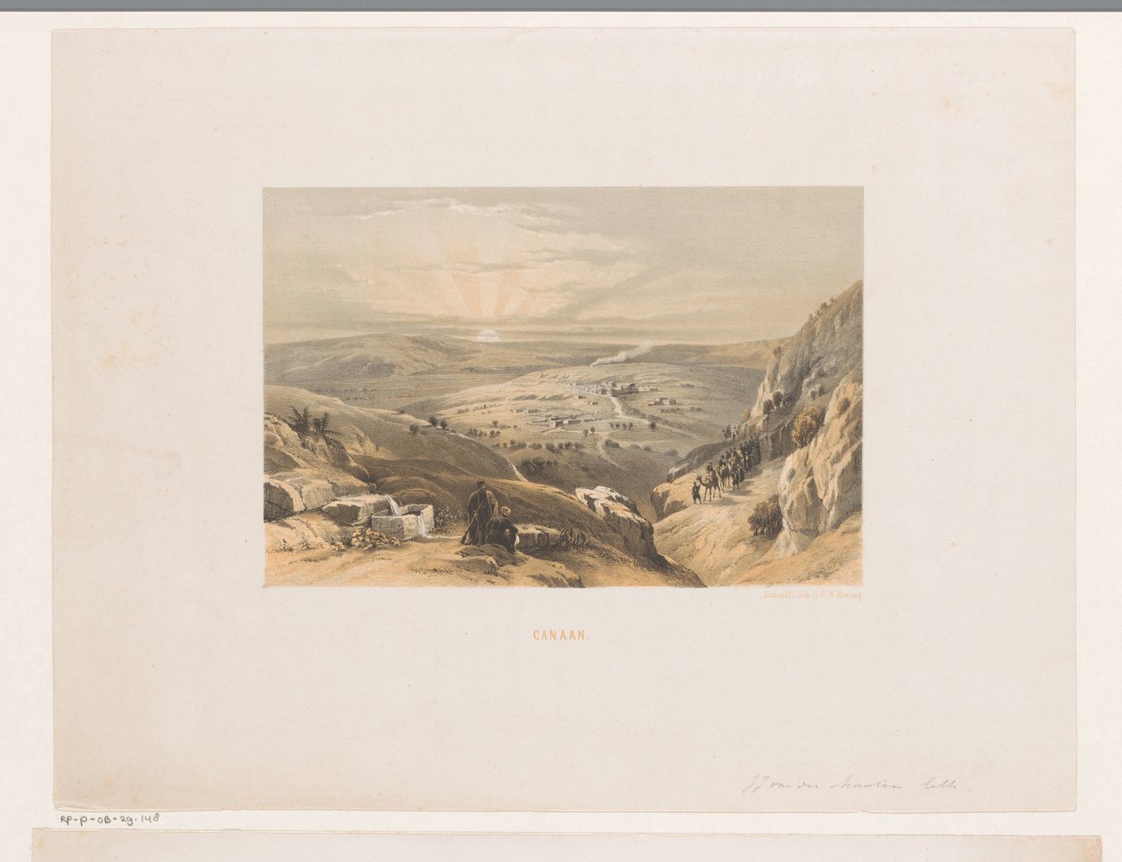 Ansicht von Kanaan bei Sonnenaufgang von Jacob Jan van der Maaten (attributed to)