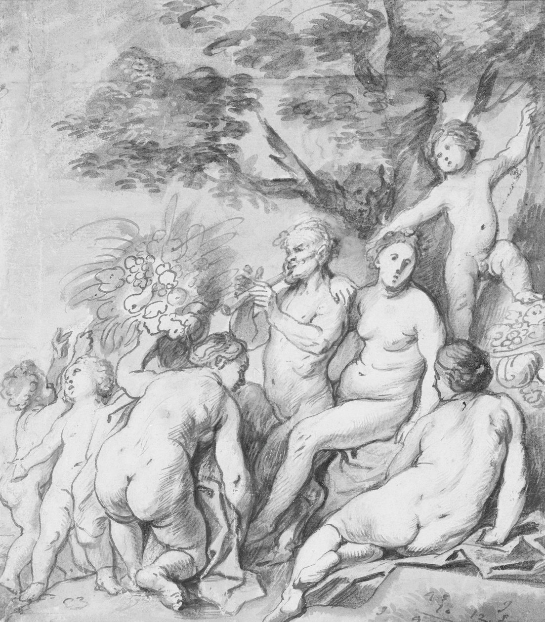 Allegorie der Fruchtbarkeit Recto, ca. 1640 von Jacob Jordaens