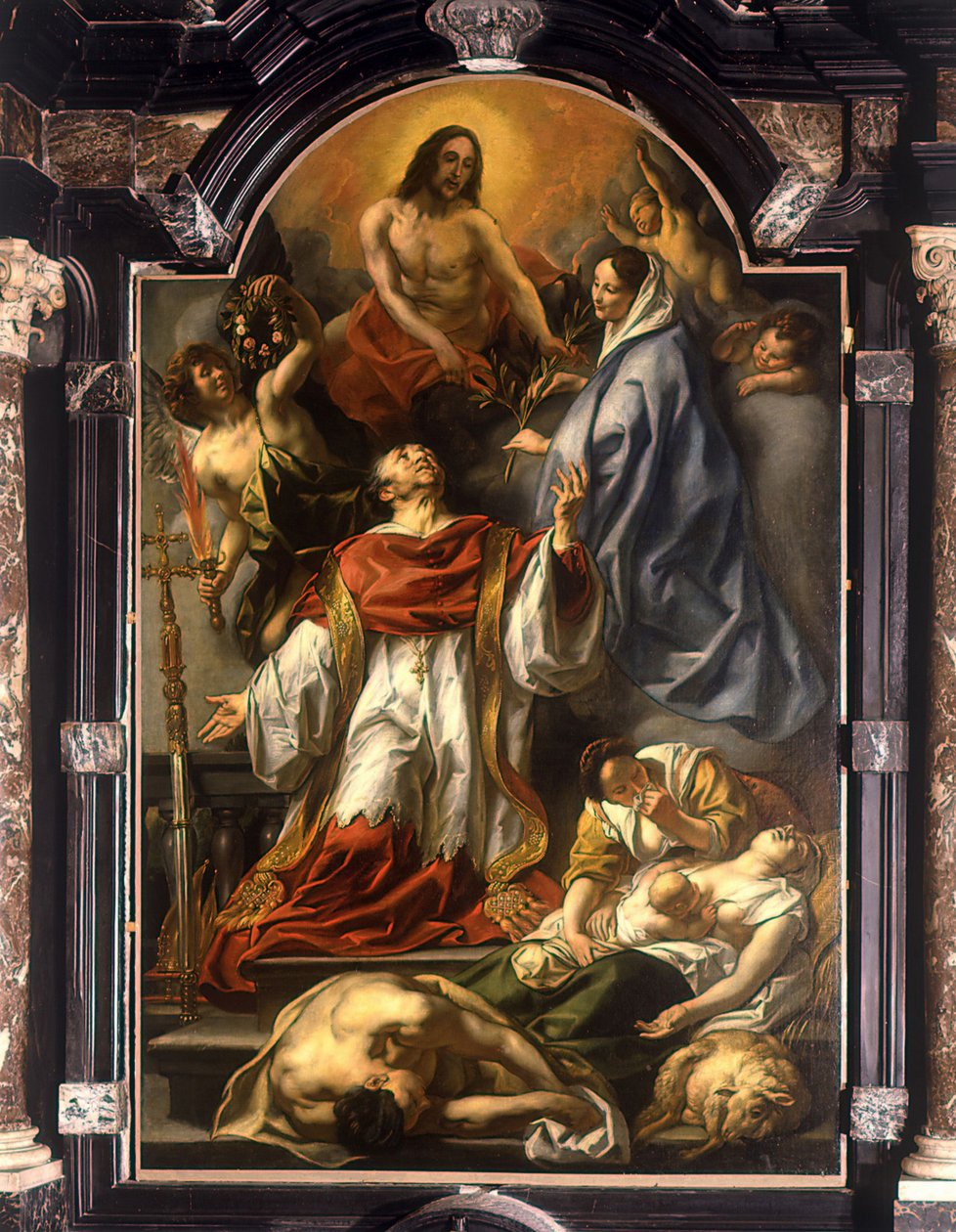 H. Carolus Borromeus als Mittler für die Pestkranken von Jacob Jordaens