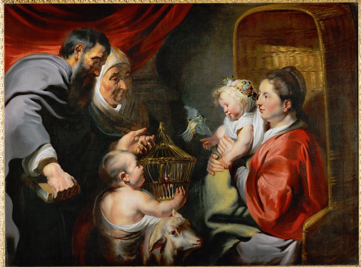 Heilige Maria mit dem Jesuskind und Heiligen von Jacob Jordaens