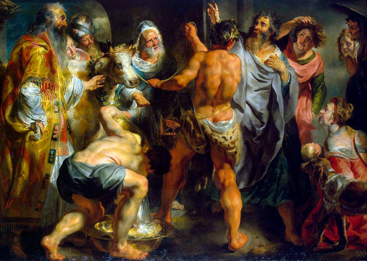 Die Apostel Paulus und Barnabas in Lystra, ca. 1616-1617 von Jacob Jordaens