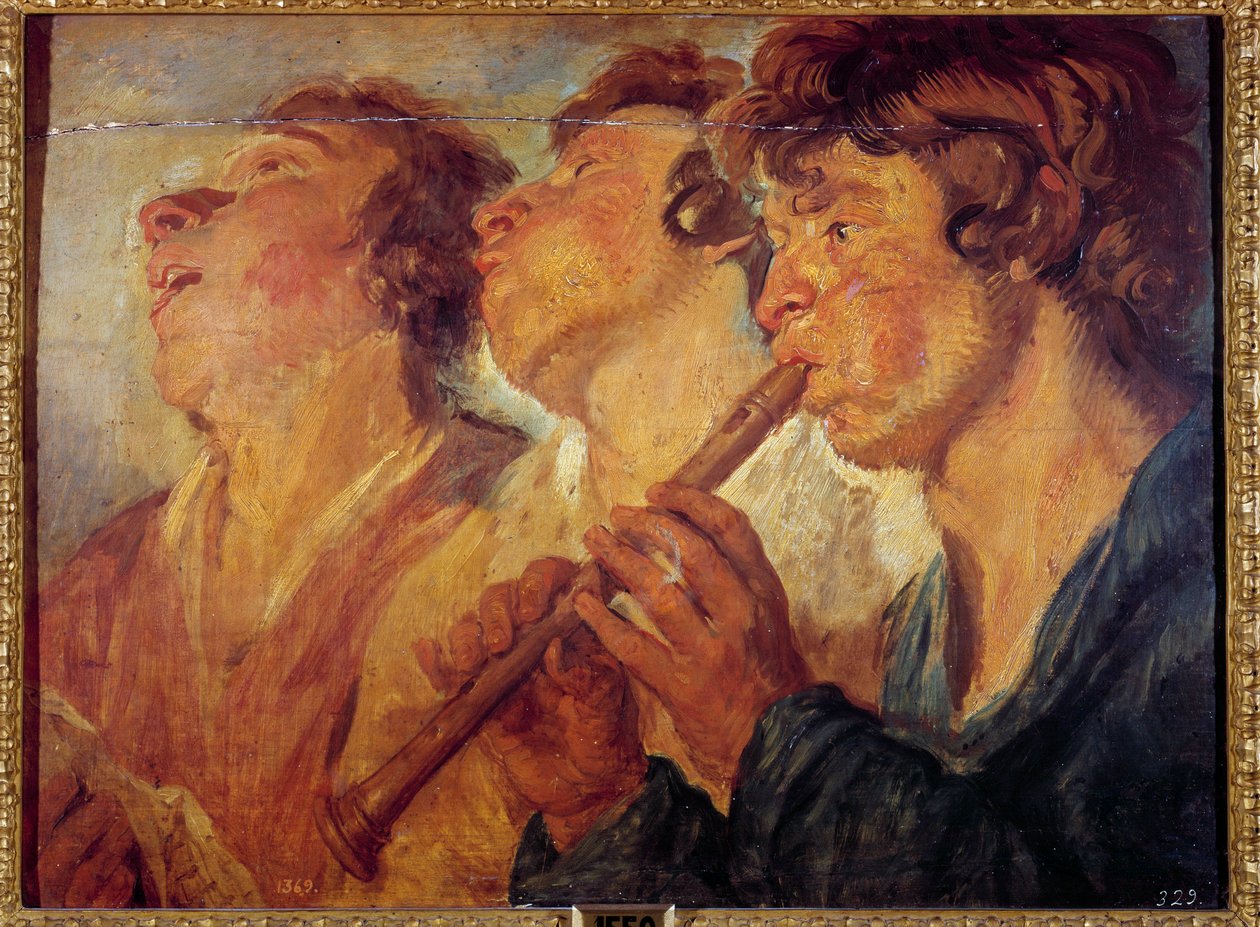 Drei reisende Musiker von Jacob Jordaens