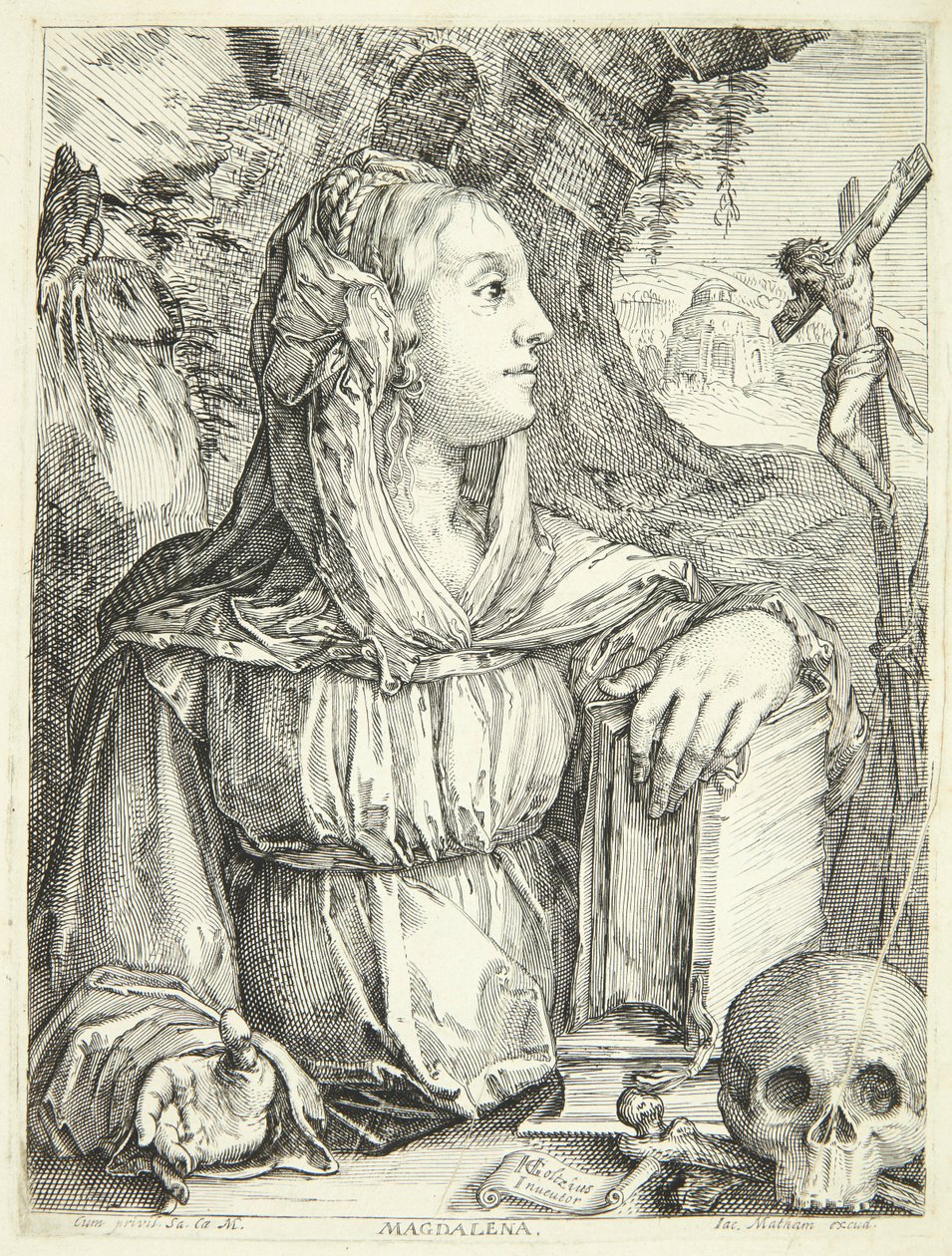 Die reuige Maria Magdalena von Jacob Matham