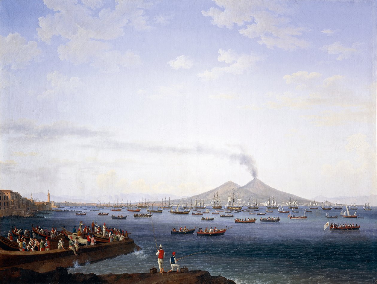 Die Rückkehr der Flotte aus Algerien in die Bucht von Neapel von Jacob Philippe Hackert