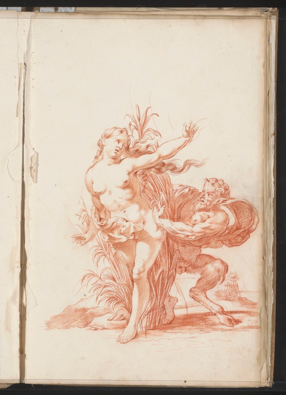 Syrinx und Pan von Jacob Toorenvliet